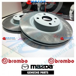 Brembo Front Brake Rotor by Mazda Genuine fits 15-24 Miata [ND,NE] and Miata RF [NDRF]