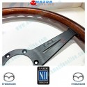 MazdaSpeed x Nardi Wood Grain Steering Wheel fits 1989-1997 Miata MX-5 [NA] V-Spec NAX132980