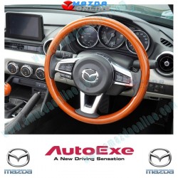 AutoExe LIMITED EDITION Classic Wood Steering Wheel fits 2015-2024 Miata [ND] MND130X13W