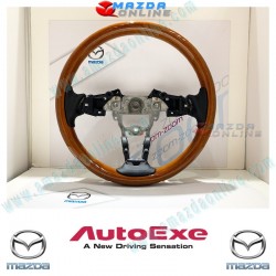 AutoExe LIMITED EDITION Classic Wood Steering Wheel fits 2015-2024 Miata [ND] MND130X13W