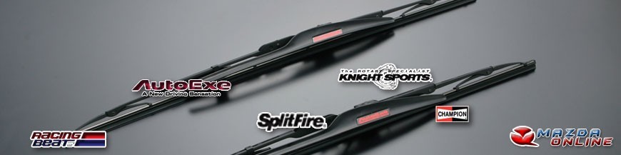 Accesorios de modificación personalizados de Mazda de Autoexe Racing Beat Knightsport Splitfire y Champion por AMazdaOnline.com